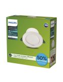 Downlight LED ultraeficiente empotrable Ø14,5cm DIAMOND CUT, redondo, blanco 4,8W 3000K/4000K Caja