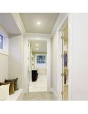 Downlight ultraeficiente empotrable LED Ø10,5cm DIAMOND CUT, redondo, blanco 2,2W 3000K/4000K Ambiente