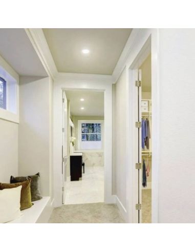 Downlight ultraeficiente empotrable LED Ø10,5cm DIAMOND CUT, redondo, blanco 2,2W 3000K/4000K Ambiente