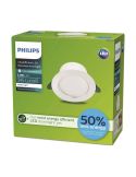 Downlight ultraeficiente empotrable LED Ø10,5cm DIAMOND CUT, redondo, blanco 2,2W 3000K/4000K Caja