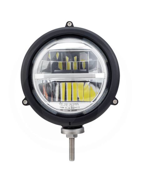 Farol redondo de LED com posição, cruzamento e farol alto aprovado 10-30V