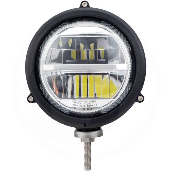 Faro Delantero LED Redondo con Posición, Cruce y Carretera Homologado 10-30V