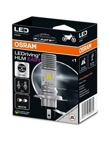 Lâmpada LED HS1 12V 6000K 64185DWESY-1HB LEDriving HLM EASY, PX43t, 5,0W/5,5W