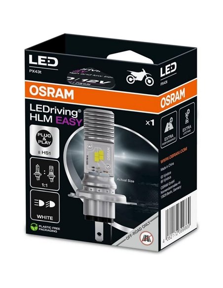 Lâmpada LED HS1 12V 6000K 64185DWESY-1HB LEDriving HLM EASY, PX43t, 5,0W/5,5W