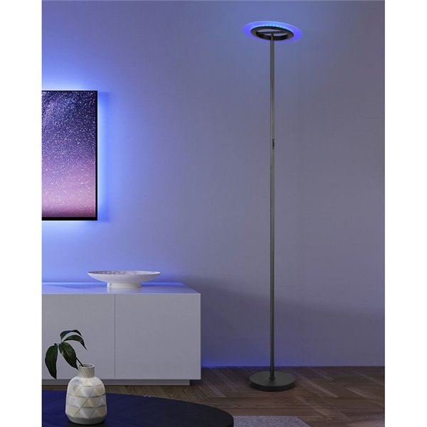 Lámpara de pie SAMBA LED 17W 1700lm, 2700-6500K + RGB IP20