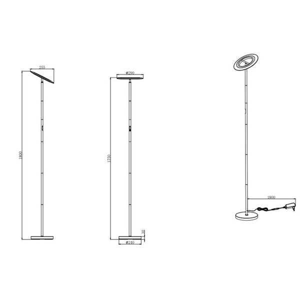 Lampadaire LED SAMBA 17W 1700lm, 2700-6500K + RGB IP20