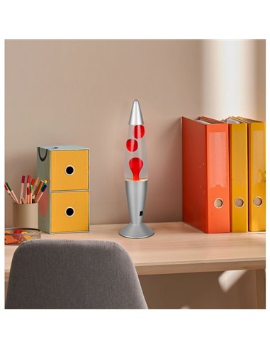 Lampe à lave LED rouge VESUV 21 W 260 lm, 3 000 K IP20