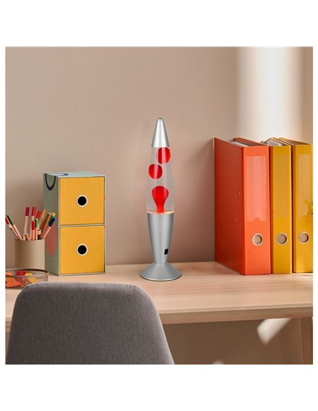 Lampe à lave LED rouge VESUV 21 W 260 lm, 3 000 K IP20