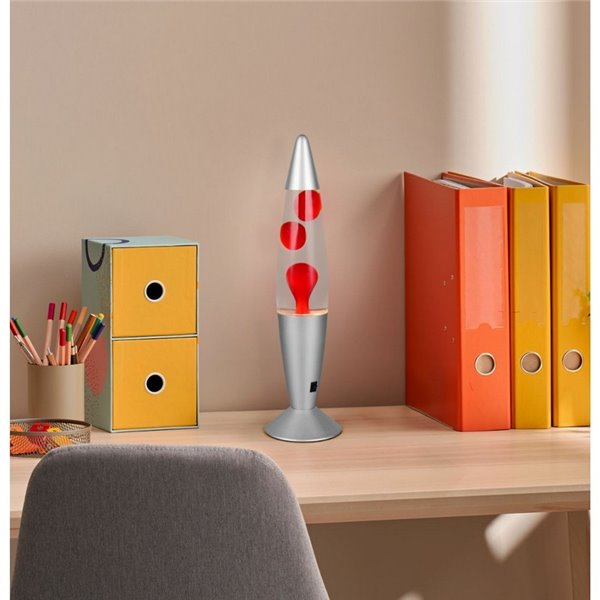 Lampe à lave LED rouge VESUV 21 W 260 lm, 3 000 K IP20