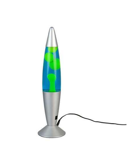 Lámpara de lava LED verde/azul VESUV 21W 260lm, 3000K IP20