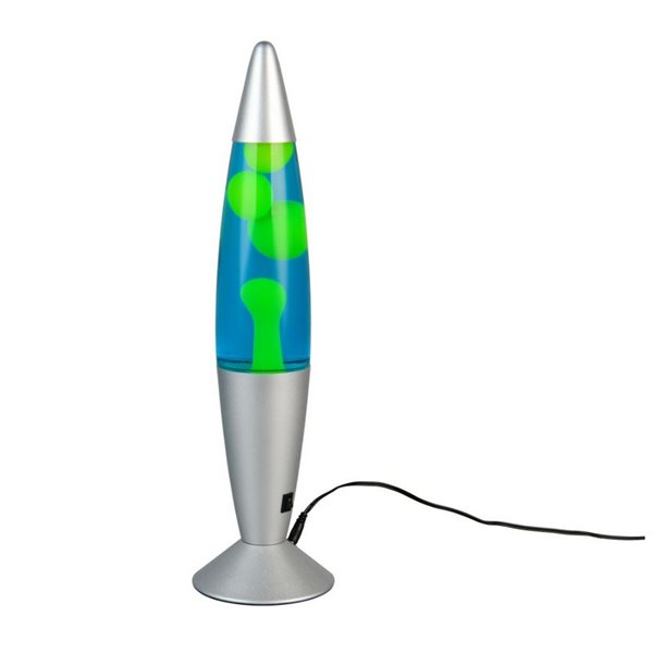 Lámpara de lava LED verde/azul VESUV 21W 260lm, 3000K IP20