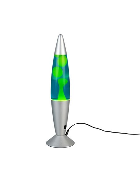 Lámpara de lava LED verde/azul VESUV 21W 260lm, 3000K IP20