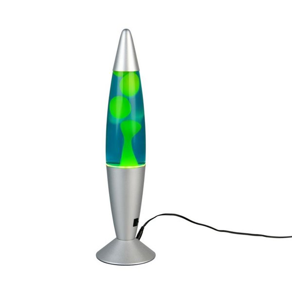 Lámpara de lava LED verde/azul VESUV 21W 260lm, 3000K IP20
