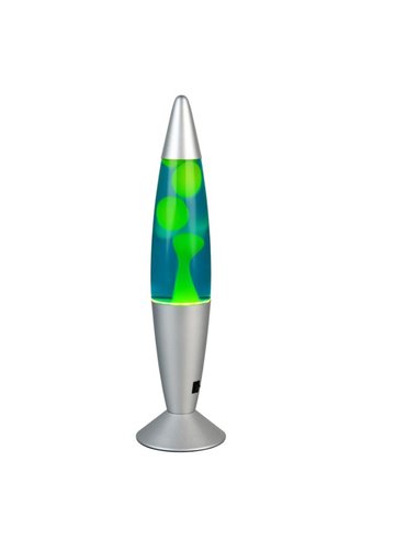 Lámpara de lava LED verde/azul VESUV 21W 260lm, 3000K IP20