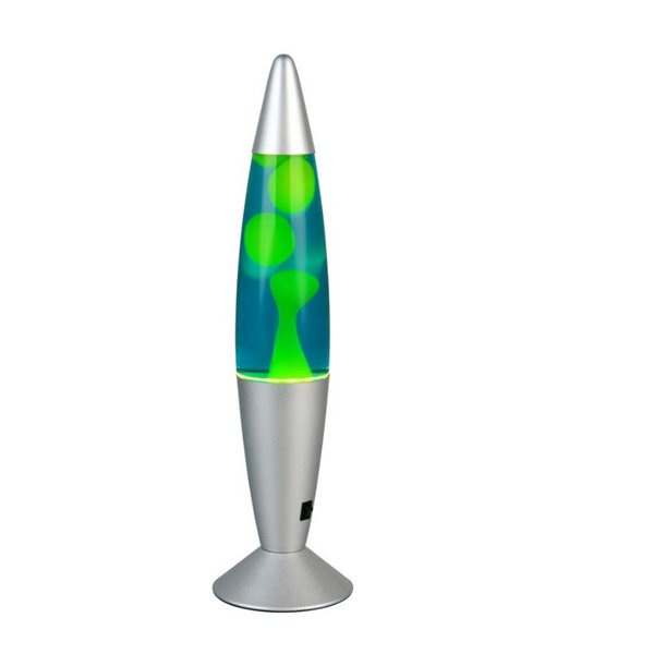Lámpara de lava LED verde/azul VESUV 21W 260lm, 3000K IP20