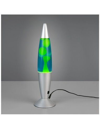 Lámpara de lava LED verde/azul VESUV 21W 260lm, 3000K IP20
