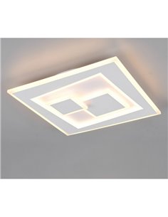 Plafón de techo cuadrado LED DEGAS 34W 3900lm regulable 2700K - 6500K IP20 Blanco 2
