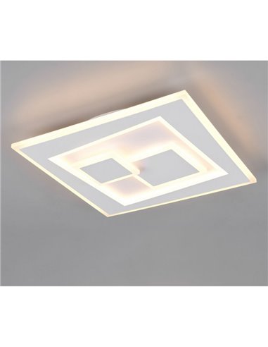 Luminária de teto quadrada LED DEGAS 34W 3900lm regulável 2700K - 6500K IP20 branca
