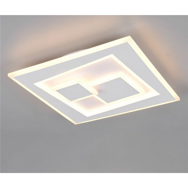 Plafón de techo cuadrado LED DEGAS 34W 3900lm regulable 2700K - 6500K IP20 Blanco