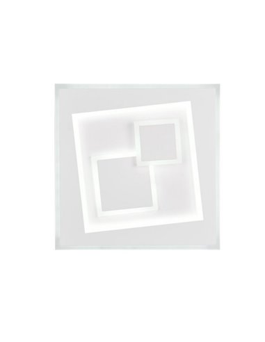 Plafón de techo cuadrado LED DEGAS 34W 3900lm regulable 2700K - 6500K IP20 Blanco