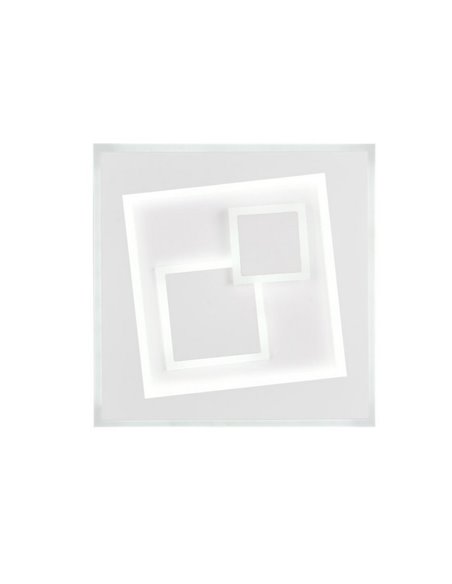 Plafón de techo cuadrado LED DEGAS 34W 3900lm regulable 2700K - 6500K IP20 Blanco