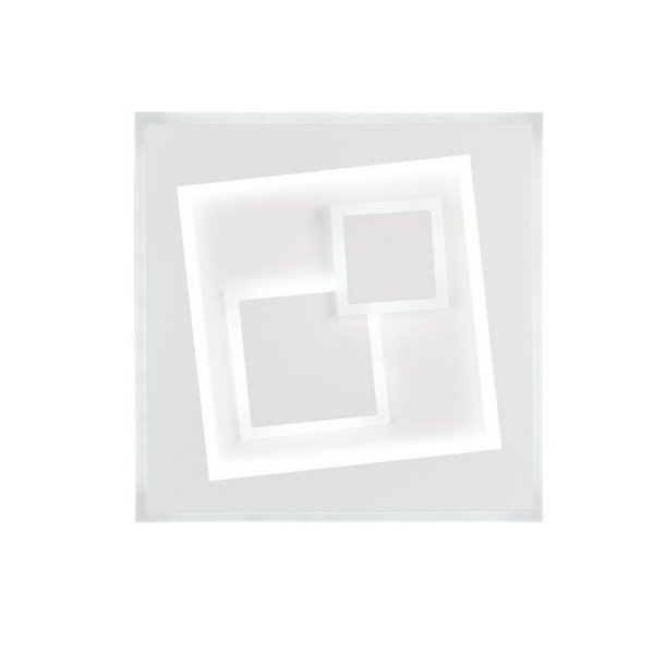 Luminária de teto quadrada LED DEGAS 34W 3900lm regulável 2700K - 6500K IP20 branca