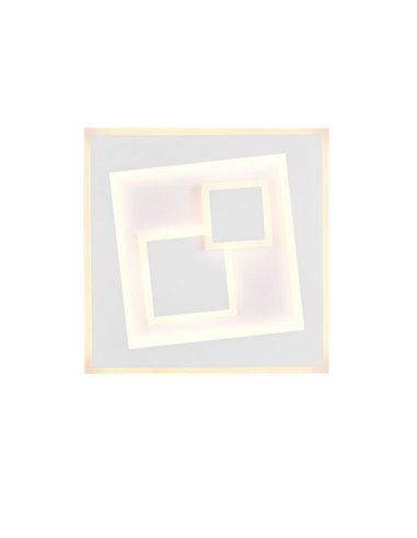 Plafón de techo cuadrado LED DEGAS 34W 3900lm regulable 2700K - 6500K IP20 Blanco