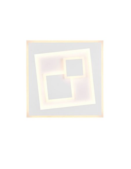 Plafón de techo cuadrado LED DEGAS 34W 3900lm regulable 2700K - 6500K IP20 Blanco