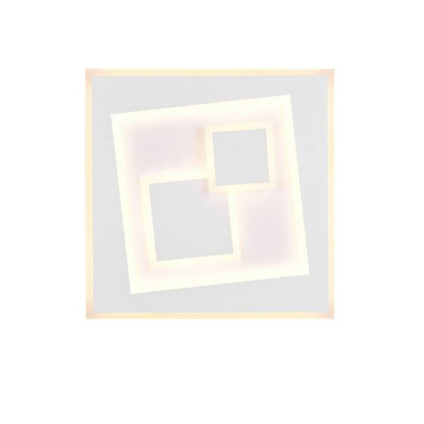 Plafonnier LED carré DEGAS 34 W 3 900 lm à intensité variable 2 700 K - 6 500 K IP20 Blanc