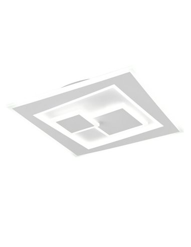 Plafonnier LED carré DEGAS 34 W 3 900 lm à intensité variable 2 700 K - 6 500 K IP20 Blanc