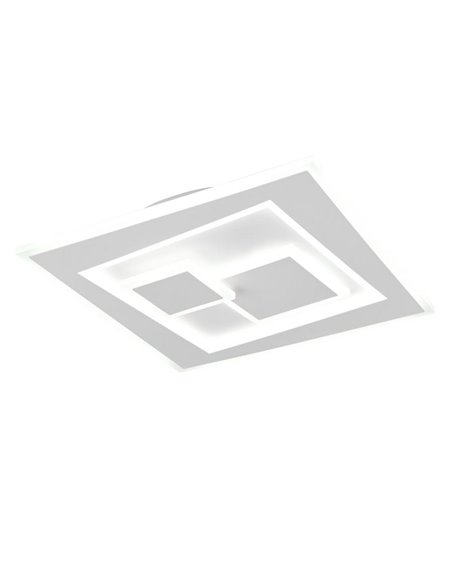 Plafonnier LED carré DEGAS 34 W 3 900 lm à intensité variable 2 700 K - 6 500 K IP20 Blanc