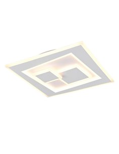 Plafón de techo cuadrado LED DEGAS 34W 3900lm regulable 2700K - 6500K IP20 Blanco