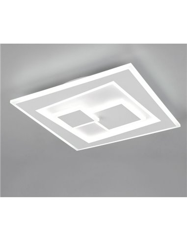 Plafón de techo cuadrado LED DEGAS 34W 3900lm regulable 2700K - 6500K IP20 Blanco