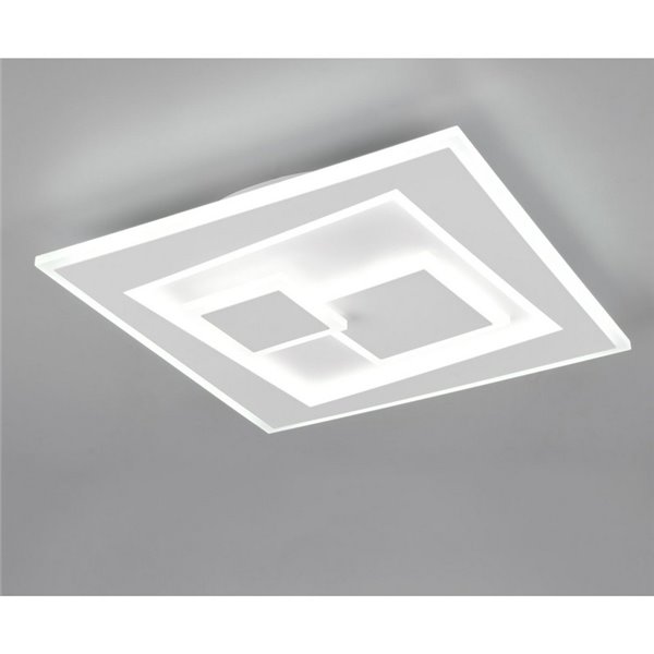 Plafón de techo cuadrado LED DEGAS 34W 3900lm regulable 2700K - 6500K IP20 Blanco