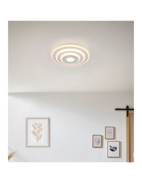 Plafón de techo redondo LED GOYA 35W 4050lm, 2700K - 6500K IP20 Blanco