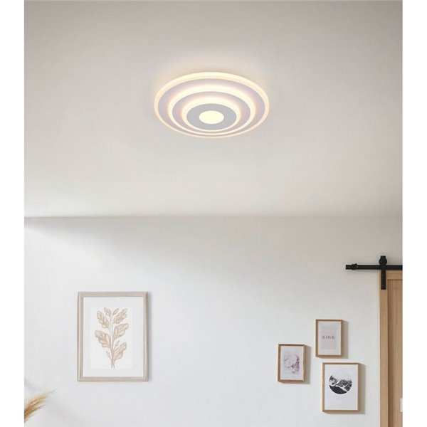 Plafón de techo redondo LED GOYA 35W 4050lm, 2700K - 6500K IP20 Blanco