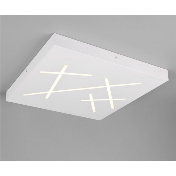 Plafonnier LED carré SNIP 50x50cm 24W 2800lm, 2700K - 6500K IP20 Blanc