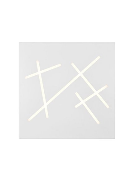 Plafón cuadrado de techo LED SNIP 50x50cm 24W 2800lm, 2700K - 6500K IP20 Blanco