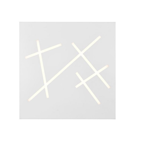 Plafonnier LED carré SNIP 50x50cm 24W 2800lm, 2700K - 6500K IP20 Blanc