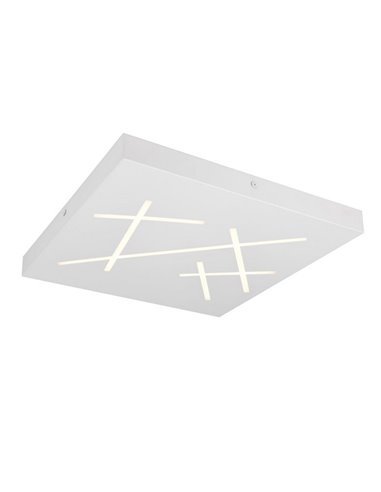Plafonnier LED carré SNIP 50x50cm 24W 2800lm, 2700K - 6500K IP20 Blanc