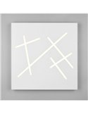 Plafón cuadrado de techo LED SNIP 50x50cm 24W 2800lm, 2700K - 6500K IP20 Blanco