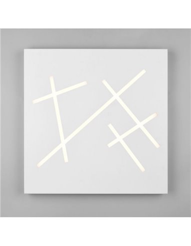 Plafonnier LED carré SNIP 50x50cm 24W 2800lm, 2700K - 6500K IP20 Blanc