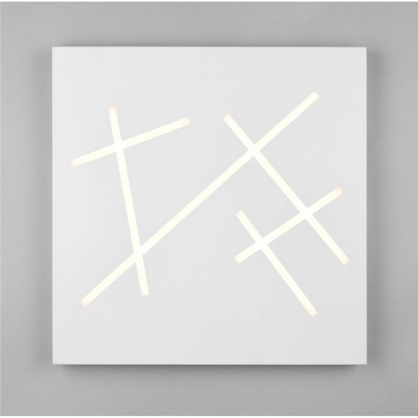 Plafonnier LED carré SNIP 50x50cm 24W 2800lm, 2700K - 6500K IP20 Blanc