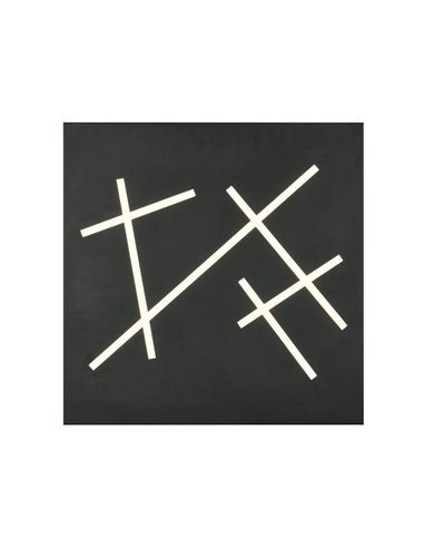 Plafón LED de techo SNIP cuadrado 50x50cm 24W 2800lm, 2700K - 6500K IP20 Negro