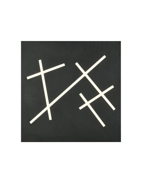 Plafón LED de techo SNIP cuadrado 50x50cm 24W 2800lm, 2700K - 6500K IP20 Negro