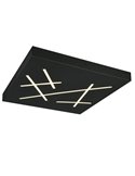 Plafón LED de techo SNIP cuadrado 50x50cm 24W 2800lm, 2700K - 6500K IP20 Negro