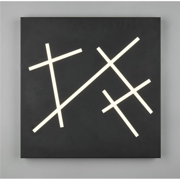 Luminária de teto LED quadrada SNIP 50x50cm 24W 2800lm, 2700K - 6500K IP20 preta