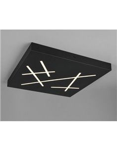 Plafonnier LED carré SNIP 50x50cm 24W 2800lm, 2700K - 6500K IP20 Noir 2