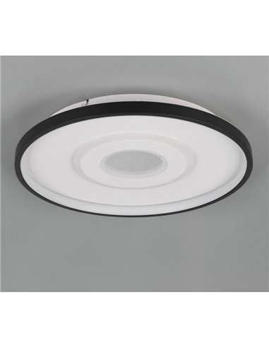 Plafón redondo de techo LED NAZAR 40cm diámetro  20W 2300lm, 3000K IP20 Blanco/Negro