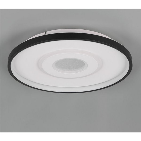Plafón redondo de techo LED NAZAR 40cm diámetro  20W 2300lm, 3000K IP20 Blanco/Negro